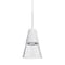 Besa Lighting Timo 6 Cord Pendant, Clear/White, Satin Nickel Finish, 1x9W LED 1XT-TIMO6WC-LED-SN - alternate 1